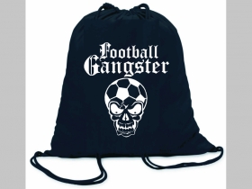 Football Gangster ľahké sťahovacie vrecko ( batôžtek / vak ) s čiernou šnúrkou, 100% bavlna 100 g/m2, rozmery cca. 37 x 41 cm